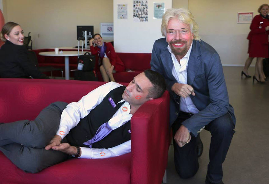 Richard Branson Catches His Employee Sleeping At Work Richard Branson Catches His Employee Sleeping At Work