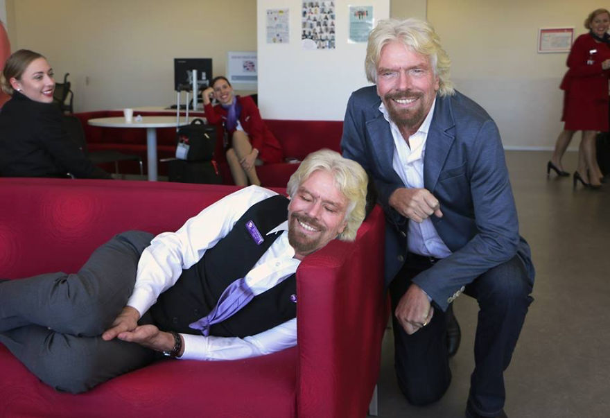 Richard Branson Catches His Employee Sleeping At Work Richard Branson Catches His Employee Sleeping At Work