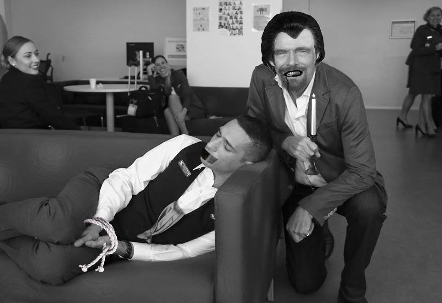 Richard Branson Catches His Employee Sleeping At Work Richard Branson Catches His Employee Sleeping At Work