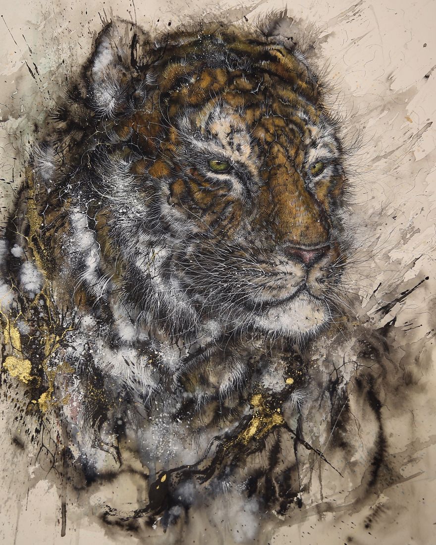 Splattered-Ink Paintings Where I Turn Chaos Into Art Splattered-Ink Paintings Where I Turn Chaos Into Art