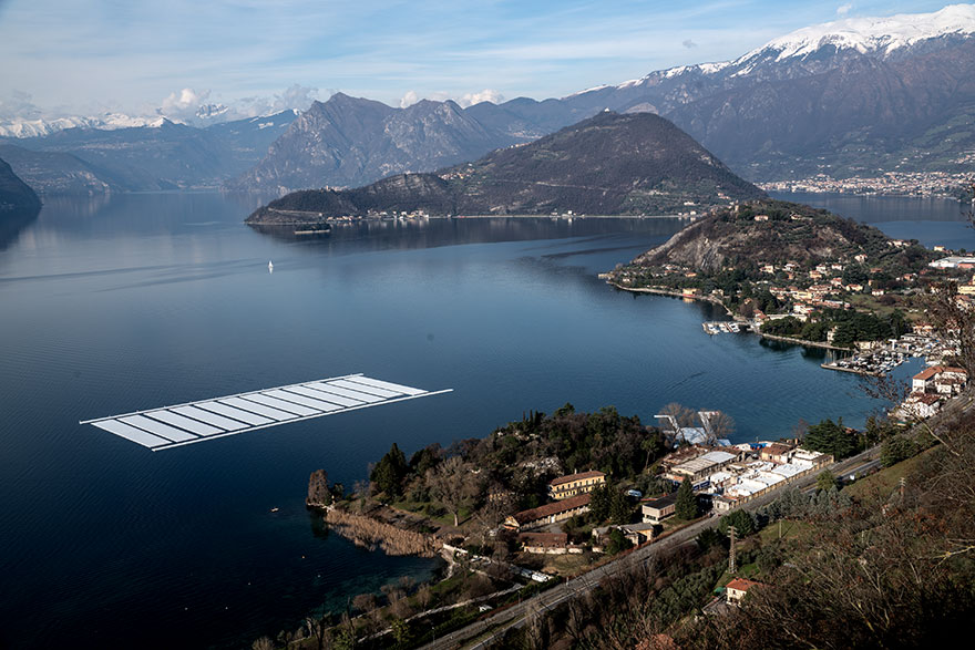 Artists Are Building Water Walkway Across Lake Iseo, Italy Artists Are Building Water Walkway Across Lake Iseo, Italy