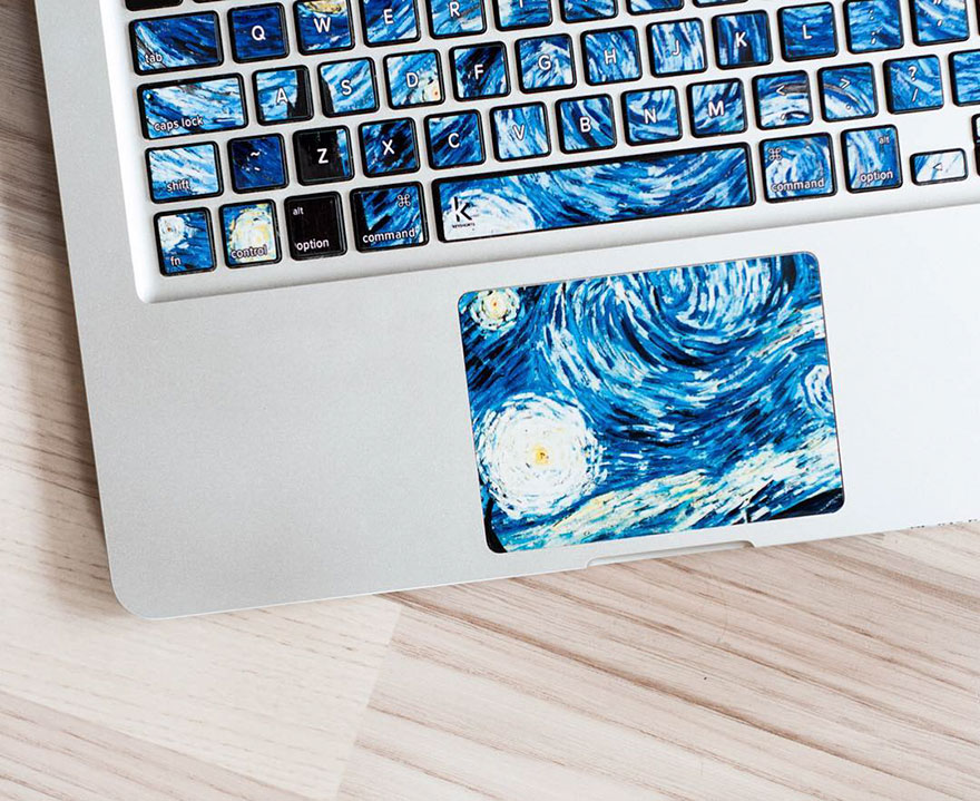 Keyboard Stickers That Turn Your Laptop Into Iconic Paintings Keyboard Stickers That Turn Your Laptop Into Iconic Paintings