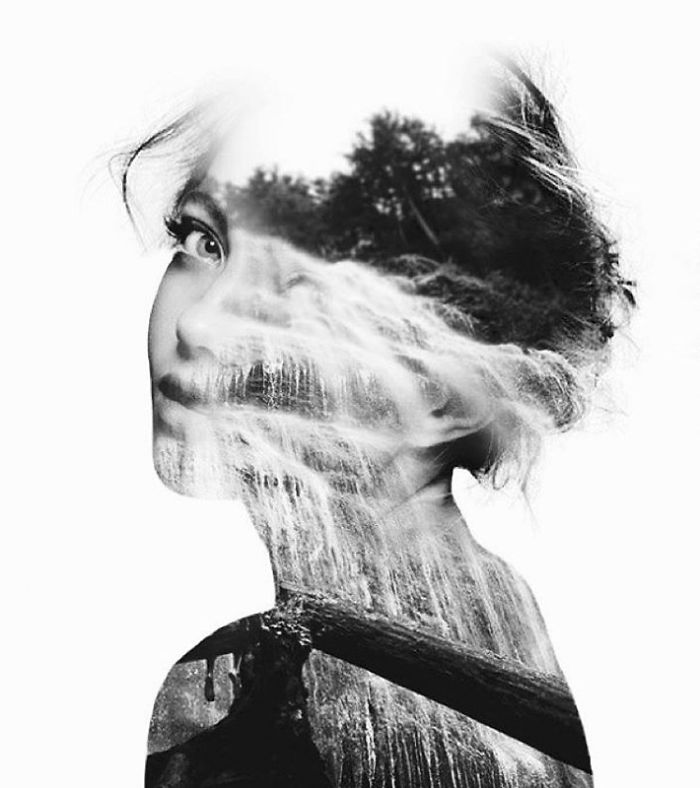 Double Exposure Portraits Where I Merge Two Worlds Into One