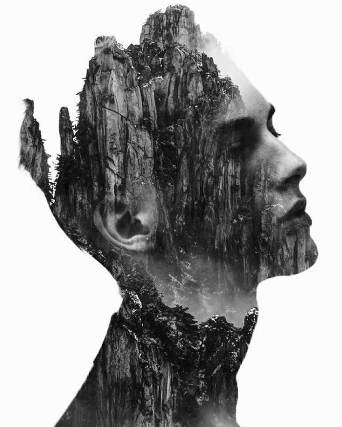 Double Exposure Portraits Where I Merge Two Worlds Into One