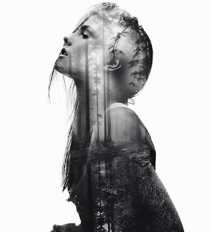 Double Exposure Portraits Where I Merge Two Worlds Into One