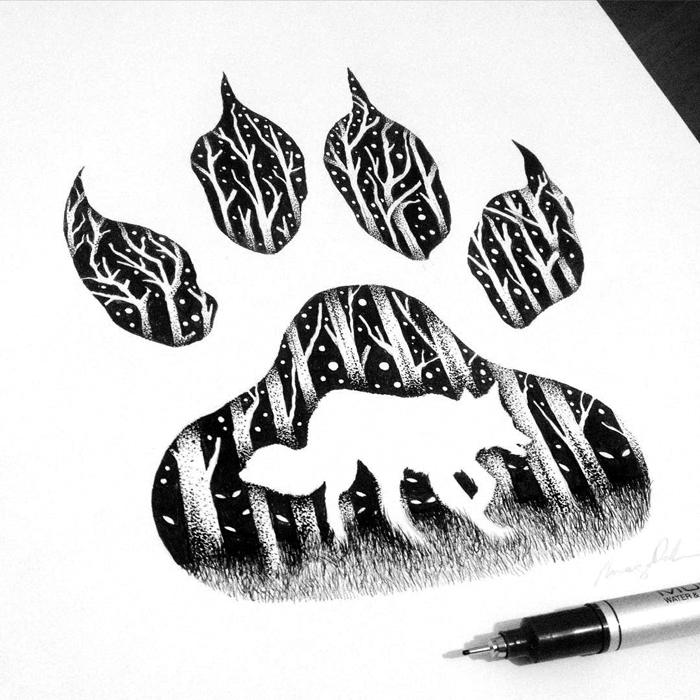 I Draw Thousands Of Tiny Dots To Create These Wild Illustrations I Draw Thousands Of Tiny Dots To Create These Wild Illustrations