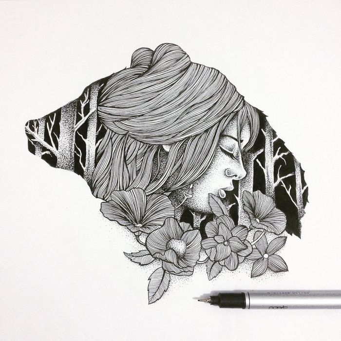 I Draw Thousands Of Tiny Dots To Create These Wild Illustrations I Draw Thousands Of Tiny Dots To Create These Wild Illustrations