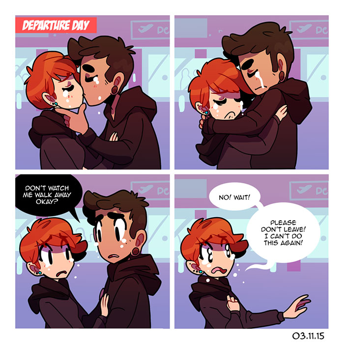 Artist Illustrates Her Long Distance Relationship Struggles And Joys Artist Illustrates Her Long Distance Relationship Struggles And Joys