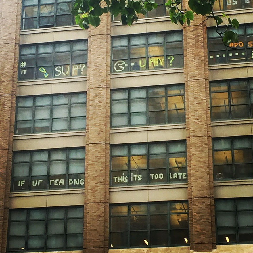 Post-It War Between Two Office Buildings Ends With Epic Finale