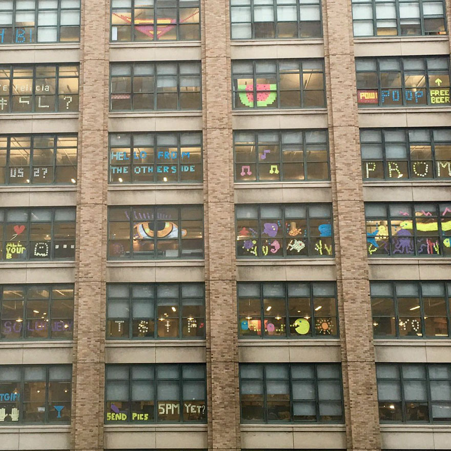 Post-It War Between Two Office Buildings Ends With Epic Finale