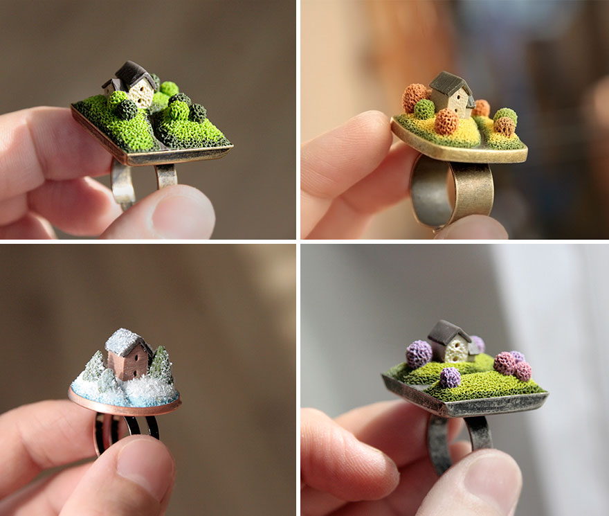 Nature-Inspired Jewelry That I Sculpt Out Of Polymer Clay