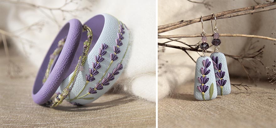 Nature-Inspired Jewelry That I Sculpt Out Of Polymer Clay