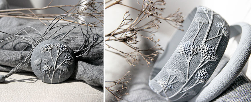 Nature-Inspired Jewelry That I Sculpt Out Of Polymer Clay