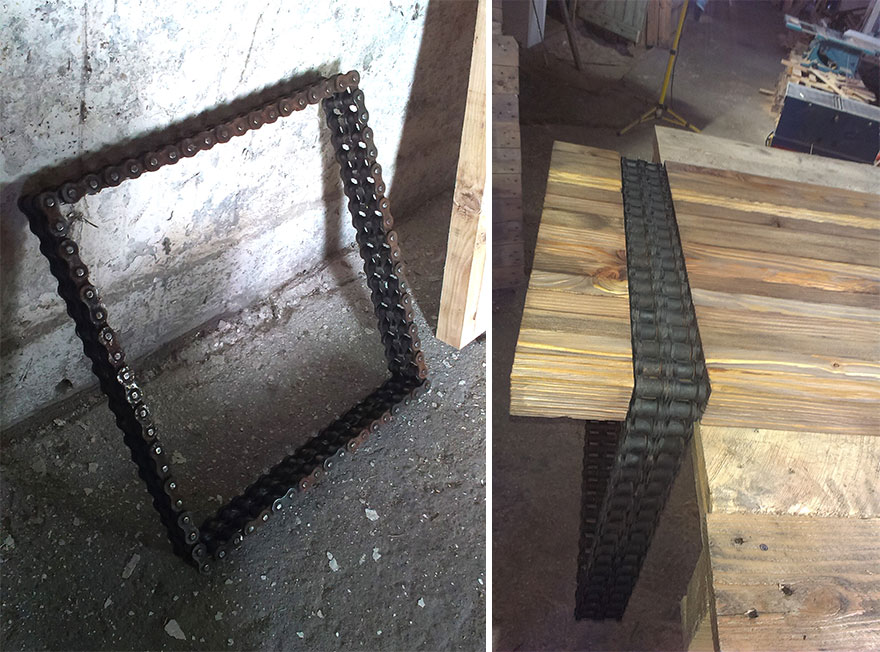 We Turned Old Wood And Rusty Chain Into A Coffee-Table We Turned Old Wood And Rusty Chain Into A Coffee-Table