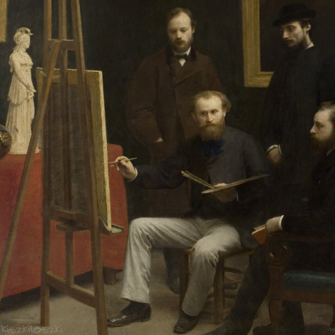 Polish Artist Turns Famous Classic Paintings Into Hilarious GIFs (67 Pics)