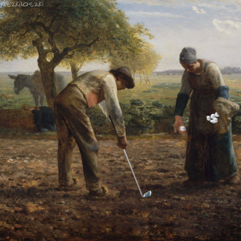 Polish Artist Turns Famous Classic Paintings Into Hilarious GIFs (67 Pics)