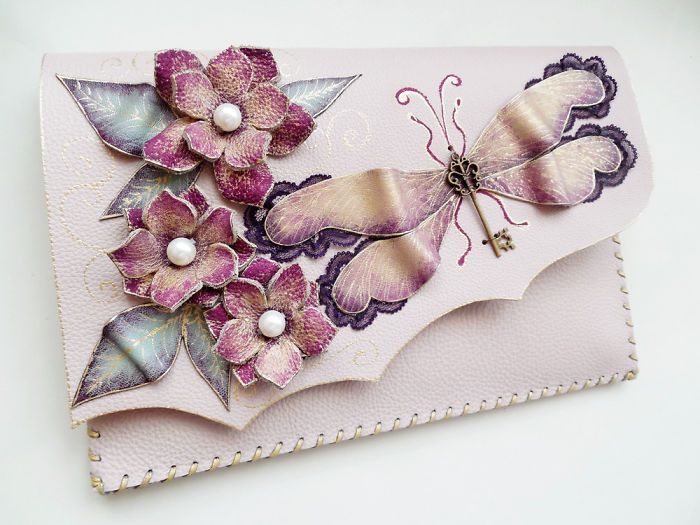 I Use Hand Cut Designs And 3D Collage Techniques To Create Unique Leather Bags