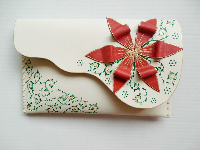 I Use Hand Cut Designs And 3D Collage Techniques To Create Unique Leather Bags