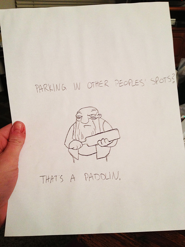 Anonymous Vigilante Is Fighting Asshole Drivers With This Genius Parking Note Anonymous Vigilante Is Fighting Asshole Drivers With This Genius Parking Note