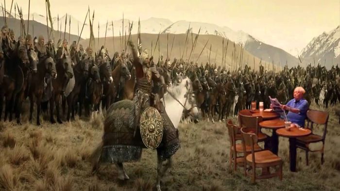 Man Sits In Starbucks Completely Unfazed By Flood, Inspires Hilarious Photoshop Battle (48 Pics)