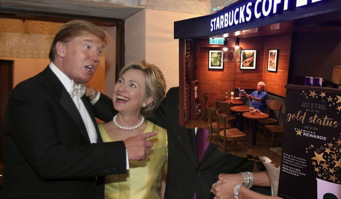 Man Sits In Starbucks Completely Unfazed By Flood, Inspires Hilarious Photoshop Battle (48 Pics)