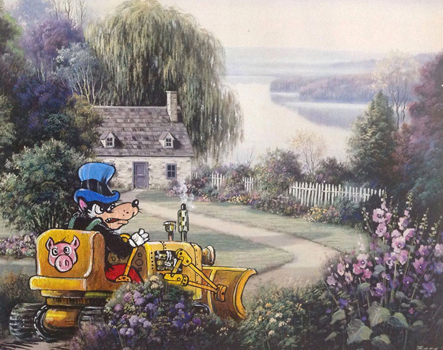 I Add Pop-Culture Characters Into Old Thrift-Store Paintings I Add Pop-Culture Characters Into Old Thrift-Store Paintings