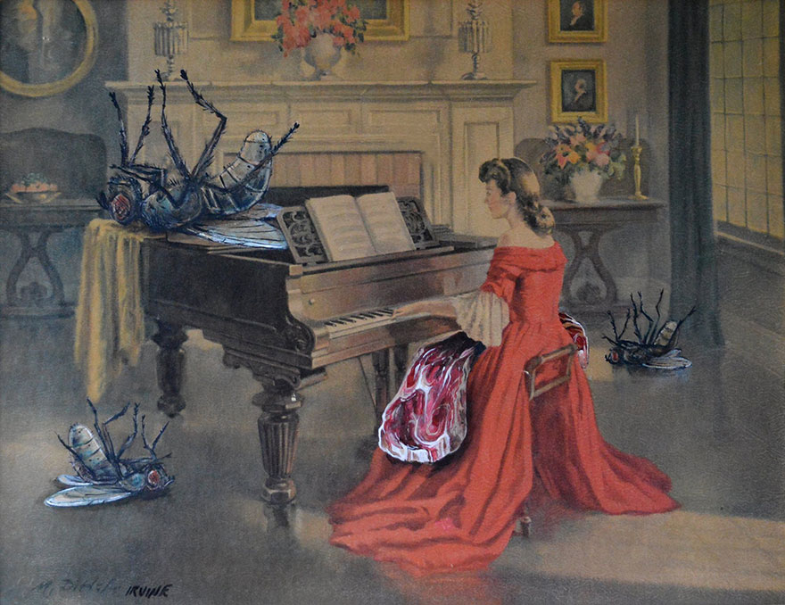 I Add Pop-Culture Characters Into Old Thrift-Store Paintings I Add Pop-Culture Characters Into Old Thrift-Store Paintings