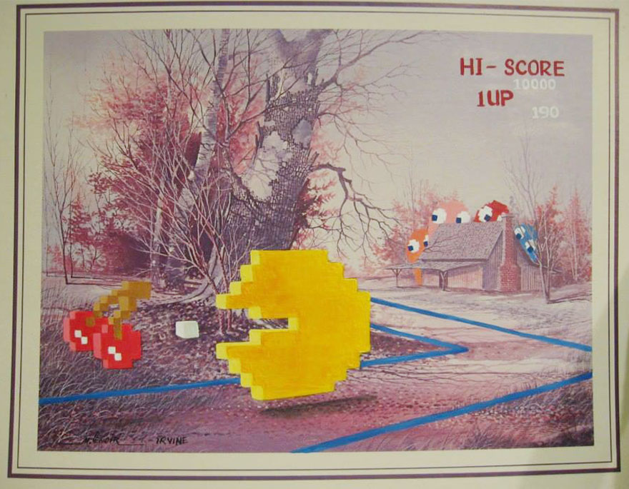 I Add Pop-Culture Characters Into Old Thrift-Store Paintings I Add Pop-Culture Characters Into Old Thrift-Store Paintings