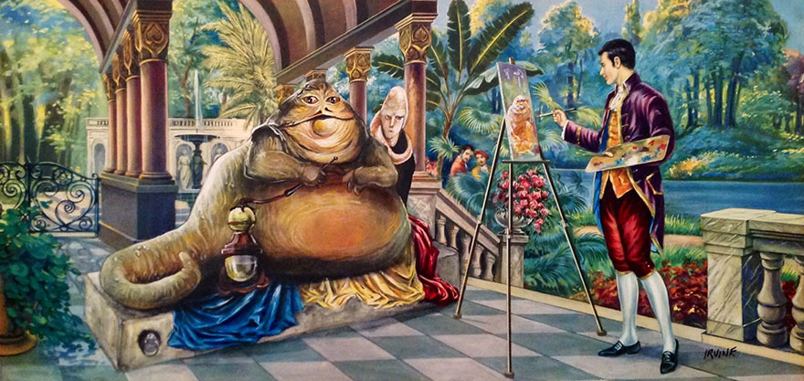 I Add Pop-Culture Characters Into Old Thrift-Store Paintings I Add Pop-Culture Characters Into Old Thrift-Store Paintings