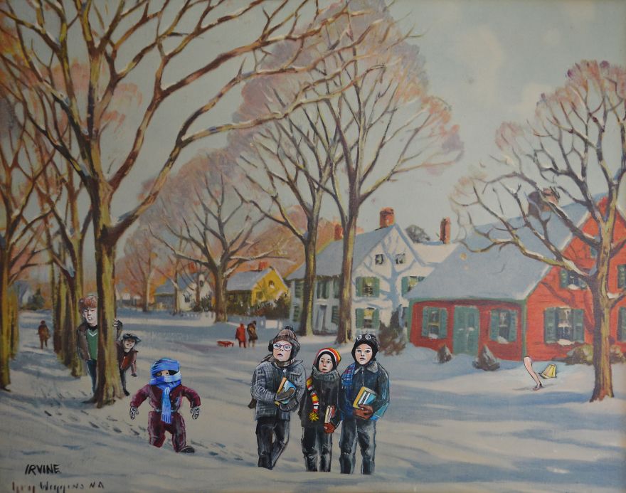 I Add Pop-Culture Characters Into Old Thrift-Store Paintings I Add Pop-Culture Characters Into Old Thrift-Store Paintings