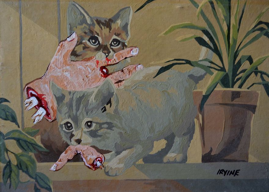 I Add Pop-Culture Characters Into Old Thrift-Store Paintings I Add Pop-Culture Characters Into Old Thrift-Store Paintings