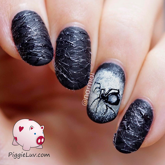Creepy Halloween Nail Art Ideas By PiggieLuv