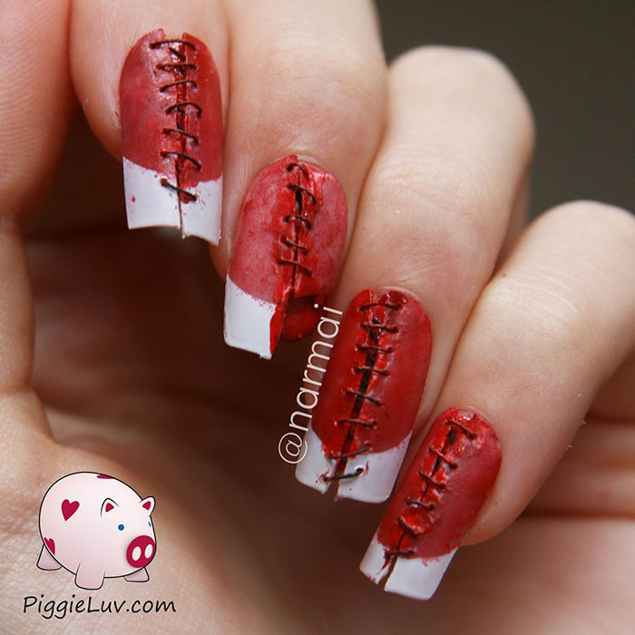 Creepy Halloween Nail Art Ideas By PiggieLuv
