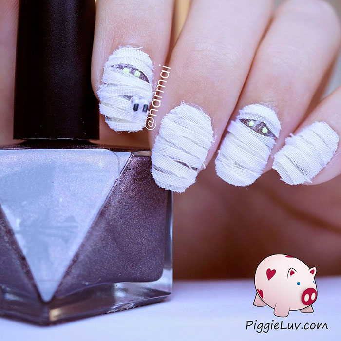 Creepy Halloween Nail Art Ideas By PiggieLuv