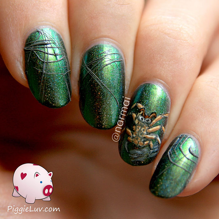 Creepy Halloween Nail Art Ideas By PiggieLuv