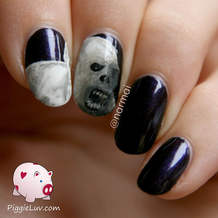 Creepy Halloween Nail Art Ideas By PiggieLuv