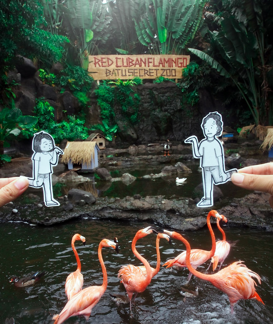 This Couple Captures Their Travels With Cute Drawings Instead Of Selfies This Couple Captures Their Travels With Cute Drawings Instead Of Selfies