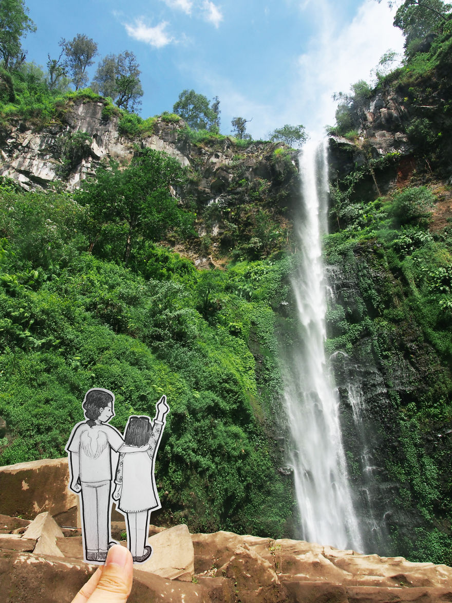 This Couple Captures Their Travels With Cute Drawings Instead Of Selfies This Couple Captures Their Travels With Cute Drawings Instead Of Selfies