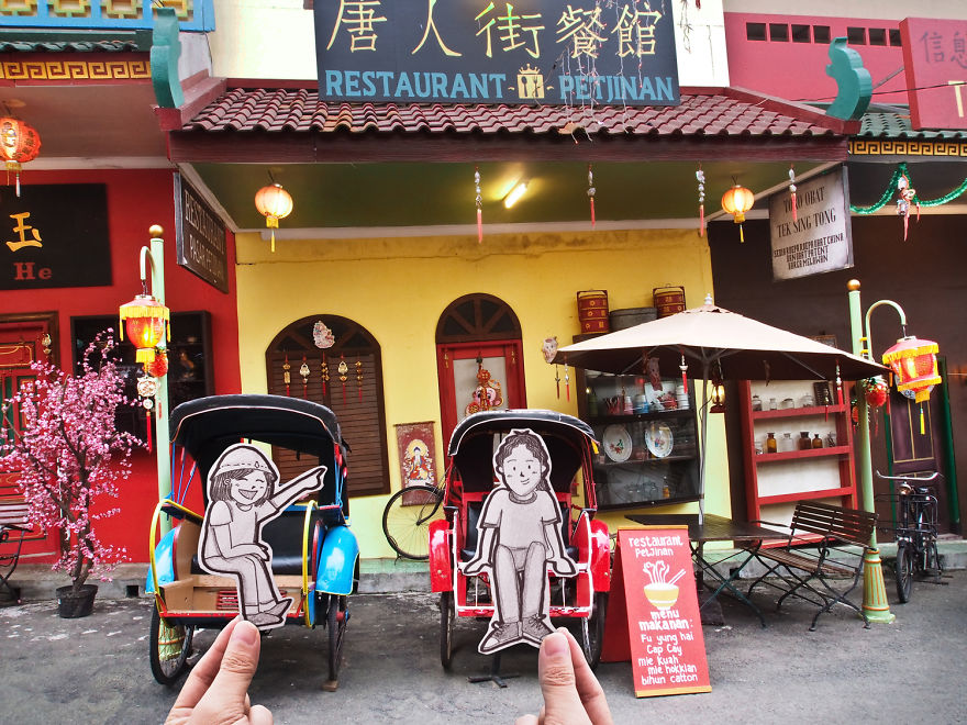 This Couple Captures Their Travels With Cute Drawings Instead Of Selfies This Couple Captures Their Travels With Cute Drawings Instead Of Selfies