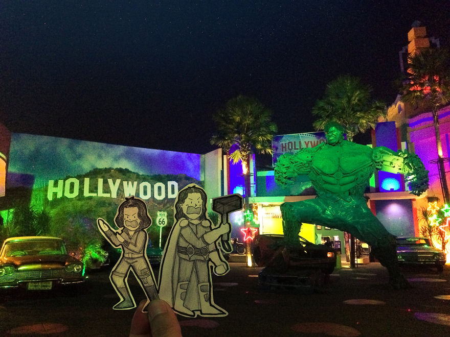 This Couple Captures Their Travels With Cute Drawings Instead Of Selfies This Couple Captures Their Travels With Cute Drawings Instead Of Selfies