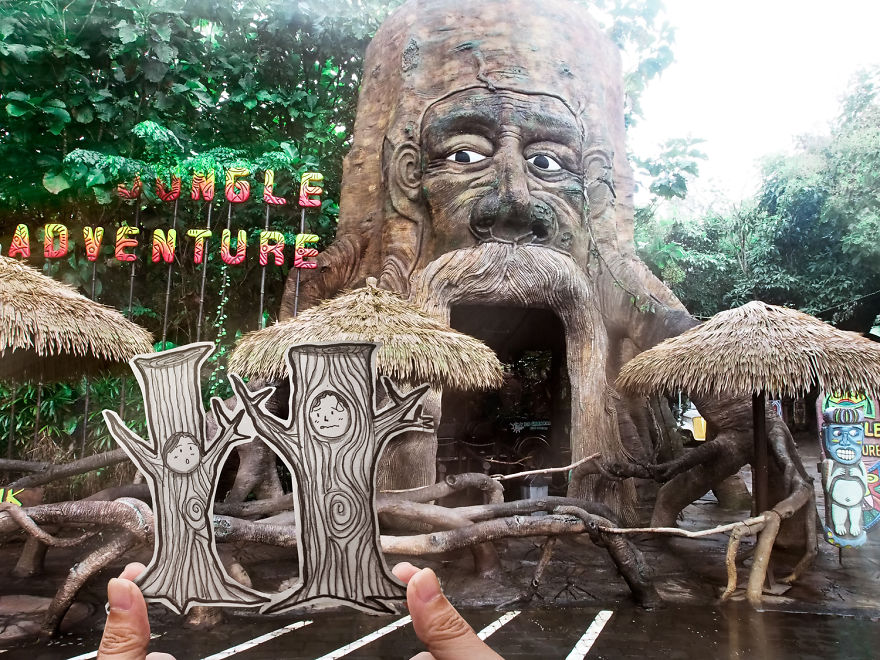 This Couple Captures Their Travels With Cute Drawings Instead Of Selfies This Couple Captures Their Travels With Cute Drawings Instead Of Selfies