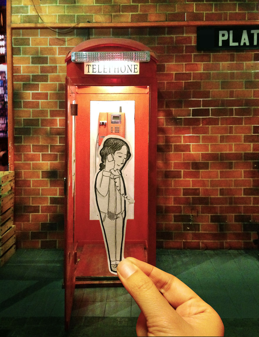 This Couple Captures Their Travels With Cute Drawings Instead Of Selfies This Couple Captures Their Travels With Cute Drawings Instead Of Selfies