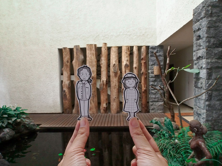 This Couple Captures Their Travels With Cute Drawings Instead Of Selfies This Couple Captures Their Travels With Cute Drawings Instead Of Selfies