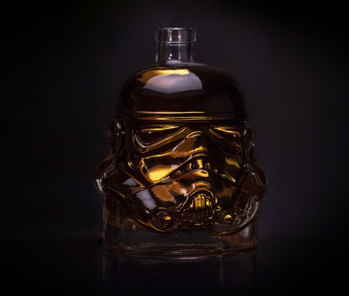 Storm Trooper Whiskey Decanter Based On The Original Helmet Molds Created In 1976