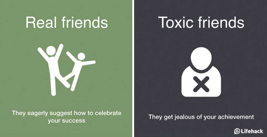 8 Ways To Tell The Difference Between Real Friends and Toxic Friends
