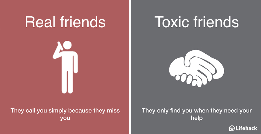 8 Ways To Tell The Difference Between Real Friends and Toxic Friends