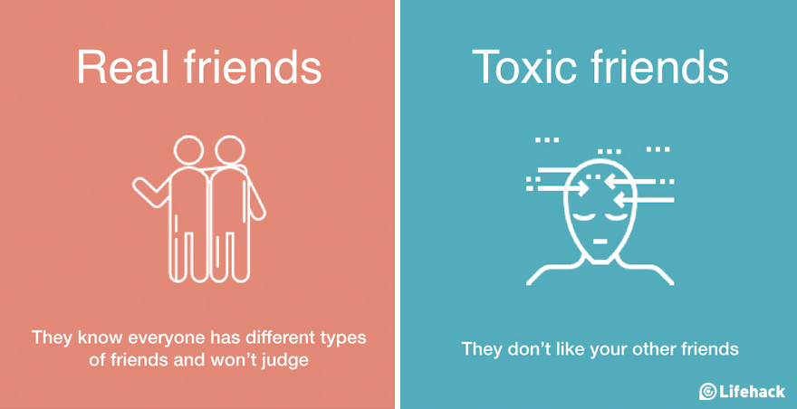 8 Ways To Tell The Difference Between Real Friends and Toxic Friends
