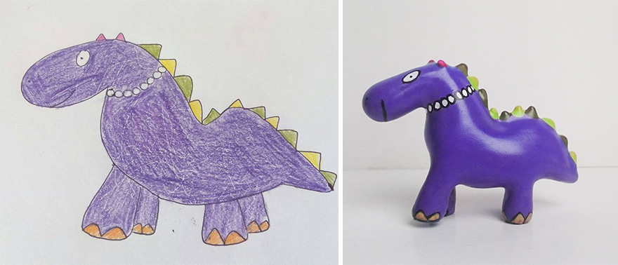Children’s Drawings Turned Into Figurines (27 Pics) Children’s Drawings Turned Into Figurines (27 Pics)
