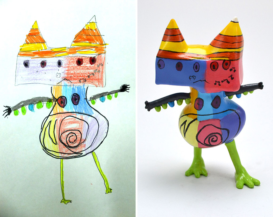 Children’s Drawings Turned Into Figurines (27 Pics) Children’s Drawings Turned Into Figurines (27 Pics)