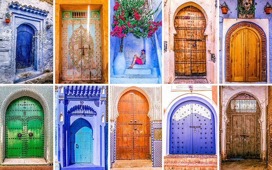 The Colorful Doors Of Morocco The Colorful Doors Of Morocco